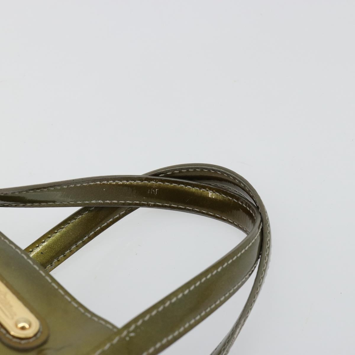 LOUIS VUITTON Monogram Vernis Wilshire PM Bag Gris Art Deco M91627 Auth gh2096