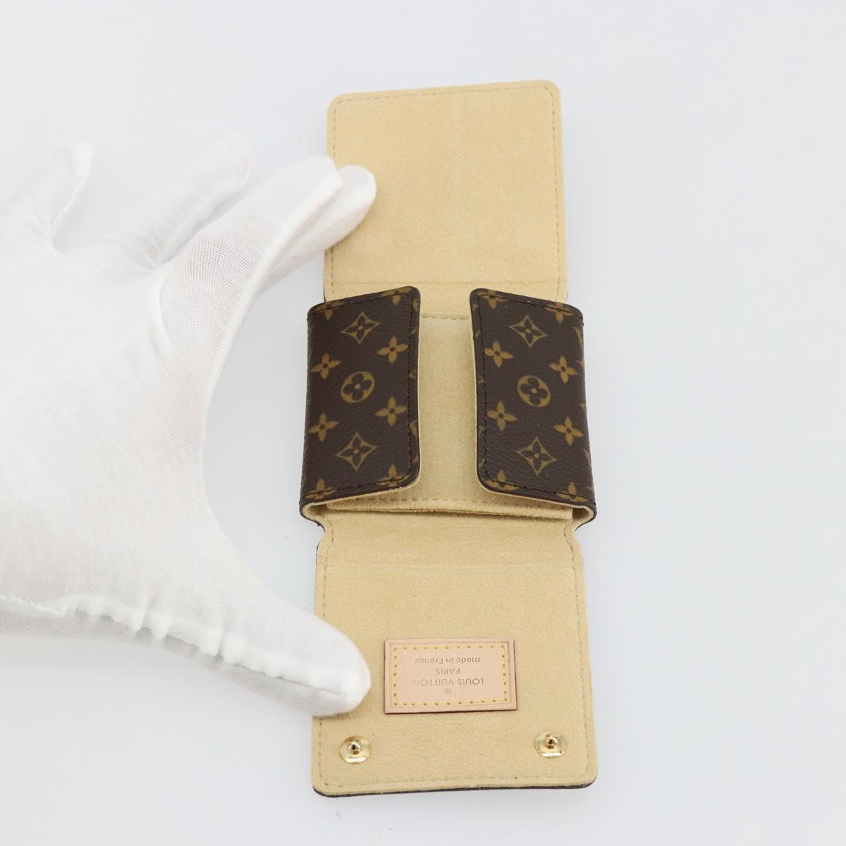 LOUIS VUITTON Monogram Jewelry case Jewelry Box LV Auth gh2101M