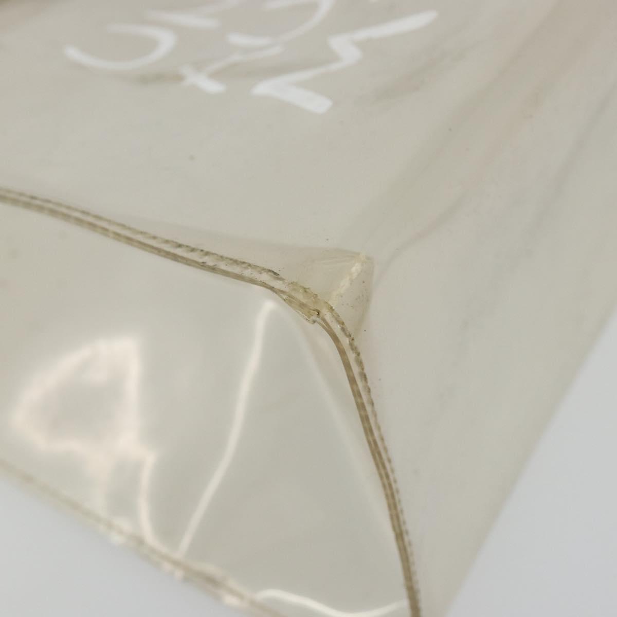 HERMES Vinyl Kelly Hand Bag Vinyl Clear Auth gh2102