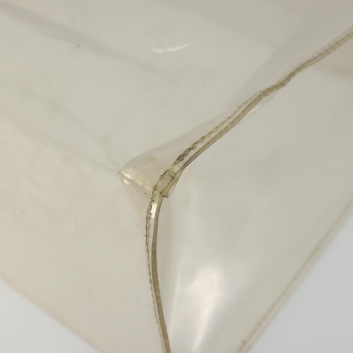 HERMES Vinyl Kelly Hand Bag Vinyl Clear Auth gh2102