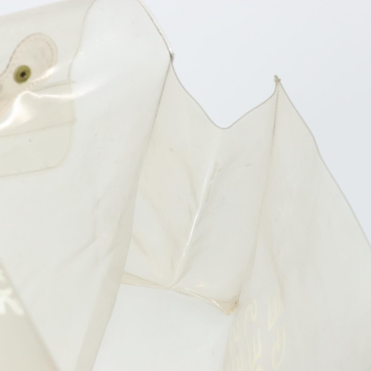 HERMES Vinyl Kelly Hand Bag Vinyl Clear Auth gh2102