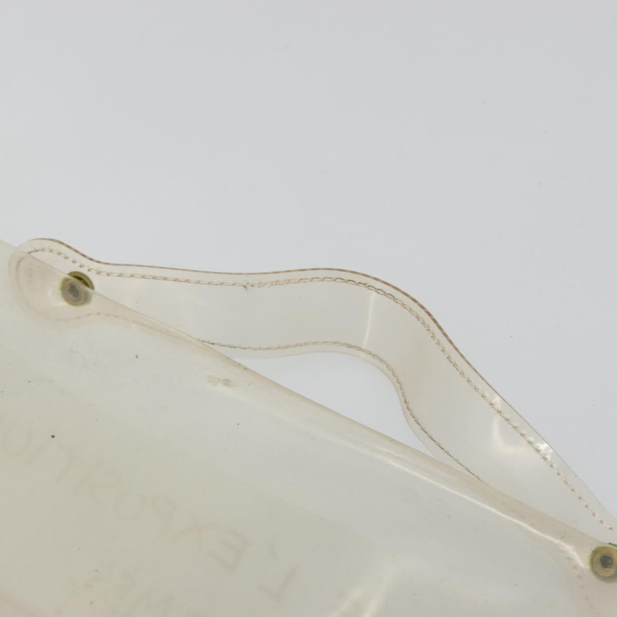 HERMES Vinyl Kelly Hand Bag Vinyl Clear Auth gh2102