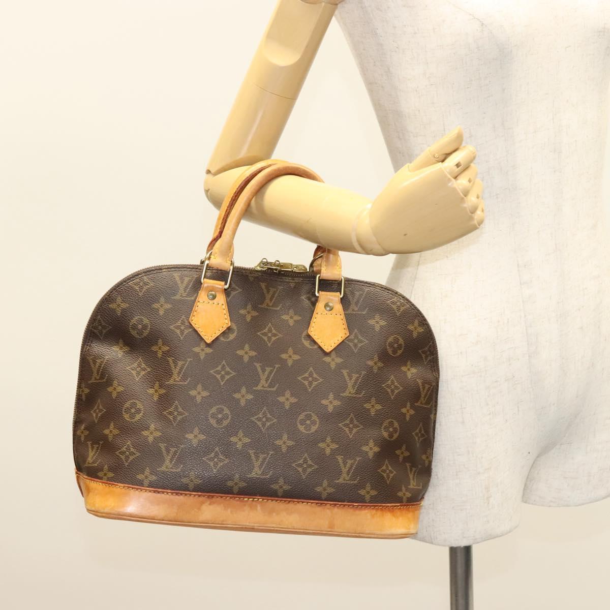 LOUIS VUITTON Monogram Alma Hand Bag M51130 LV Auth gh212