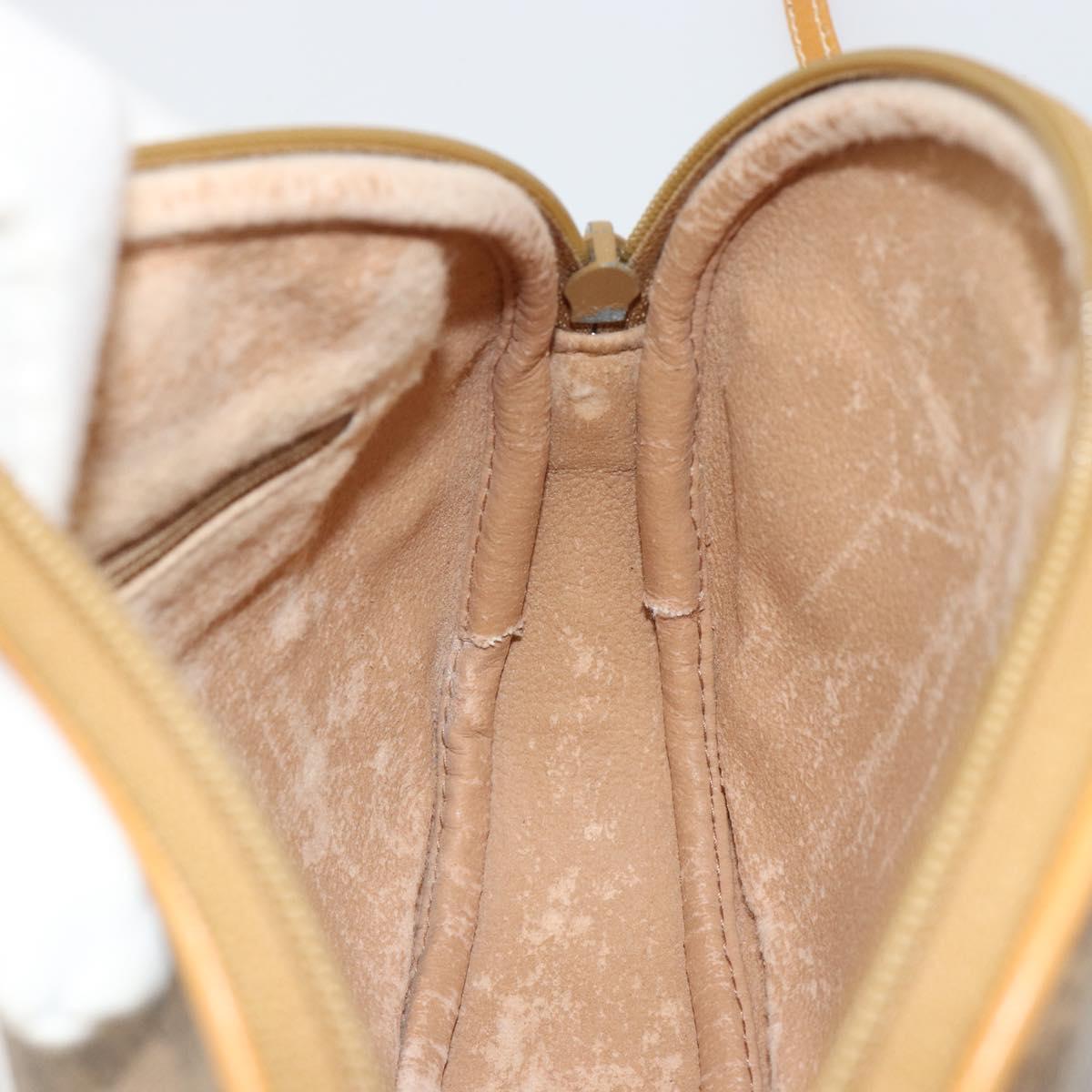 GUCCI Micro GG Supreme Shoulder Bag PVC Beige Gold 007 89 0094 Auth gh2125