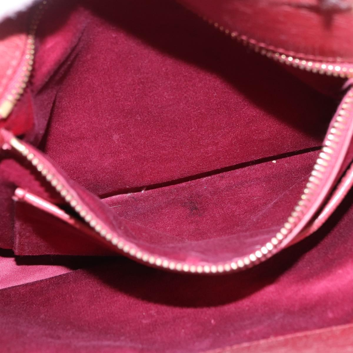Miu Miu Matelasse Hand Bag Leather 2way Pink Gold Auth gh2131