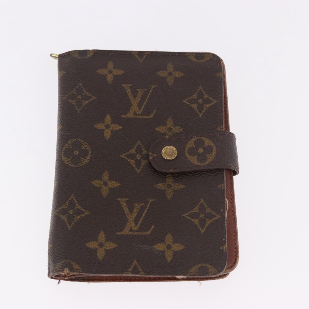 LOUIS VUITTON Salvatore Ferragamo Monogram Wallet Leather 3 Set Auth gh2141