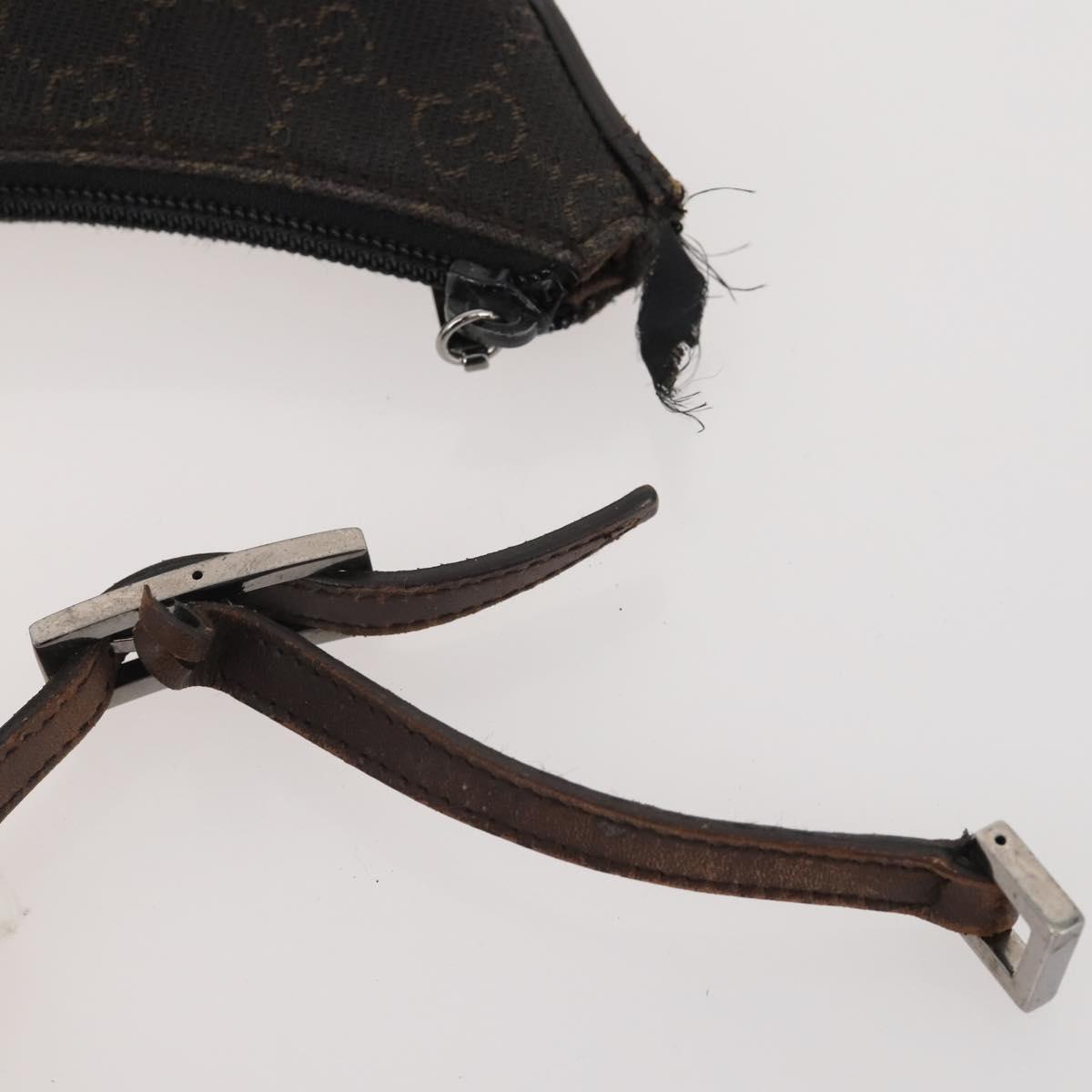 GUCCI GG Canvas Tote Bag Leather Canvas 4 Set Beige Black Brown Auth gh2142
