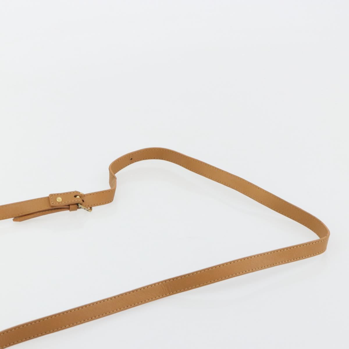 SAINT LAURENT Shoulder Bag PVC Canvas Black Gold Auth gh2150