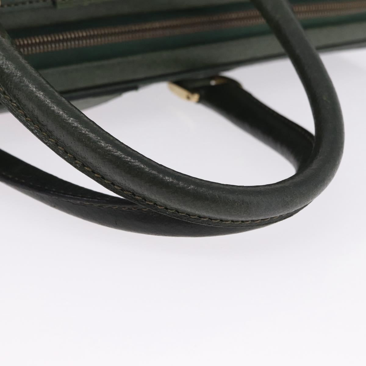 GUCCI GG Canvas Web Sherry Line Boston Bag Black Gold Auth gh2156A