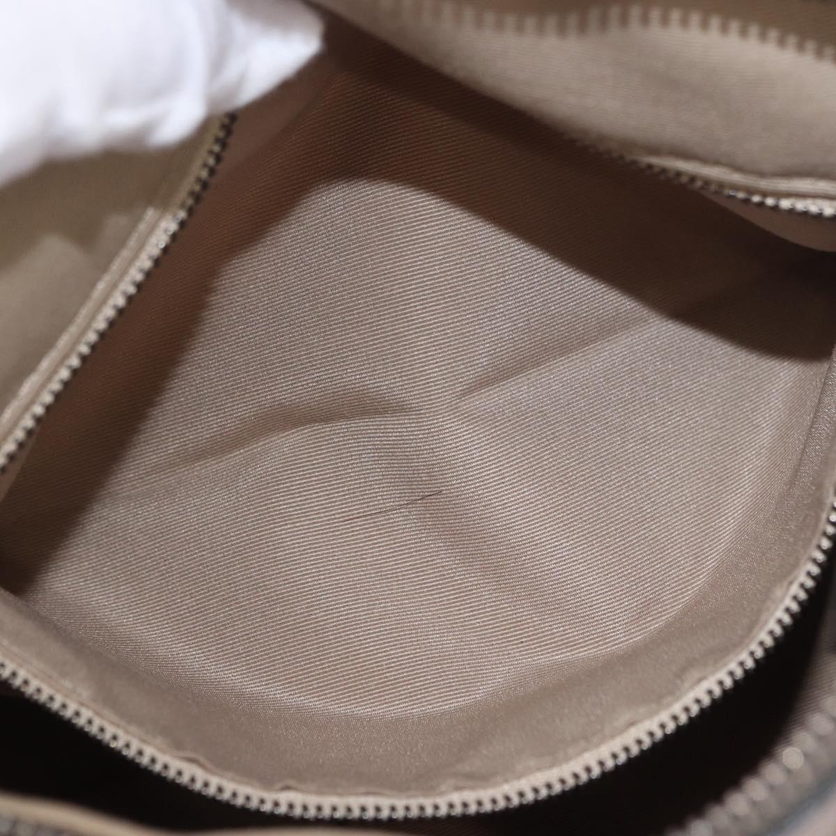 BURBERRY Nova Check Hand Bag PVC 2way Beige Auth gh2159A
