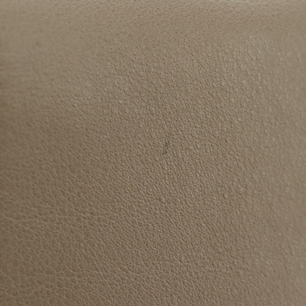 Chloe Faye Day Small Hand Bag Leather 2way Beige Gold Silver Auth gh2163V
