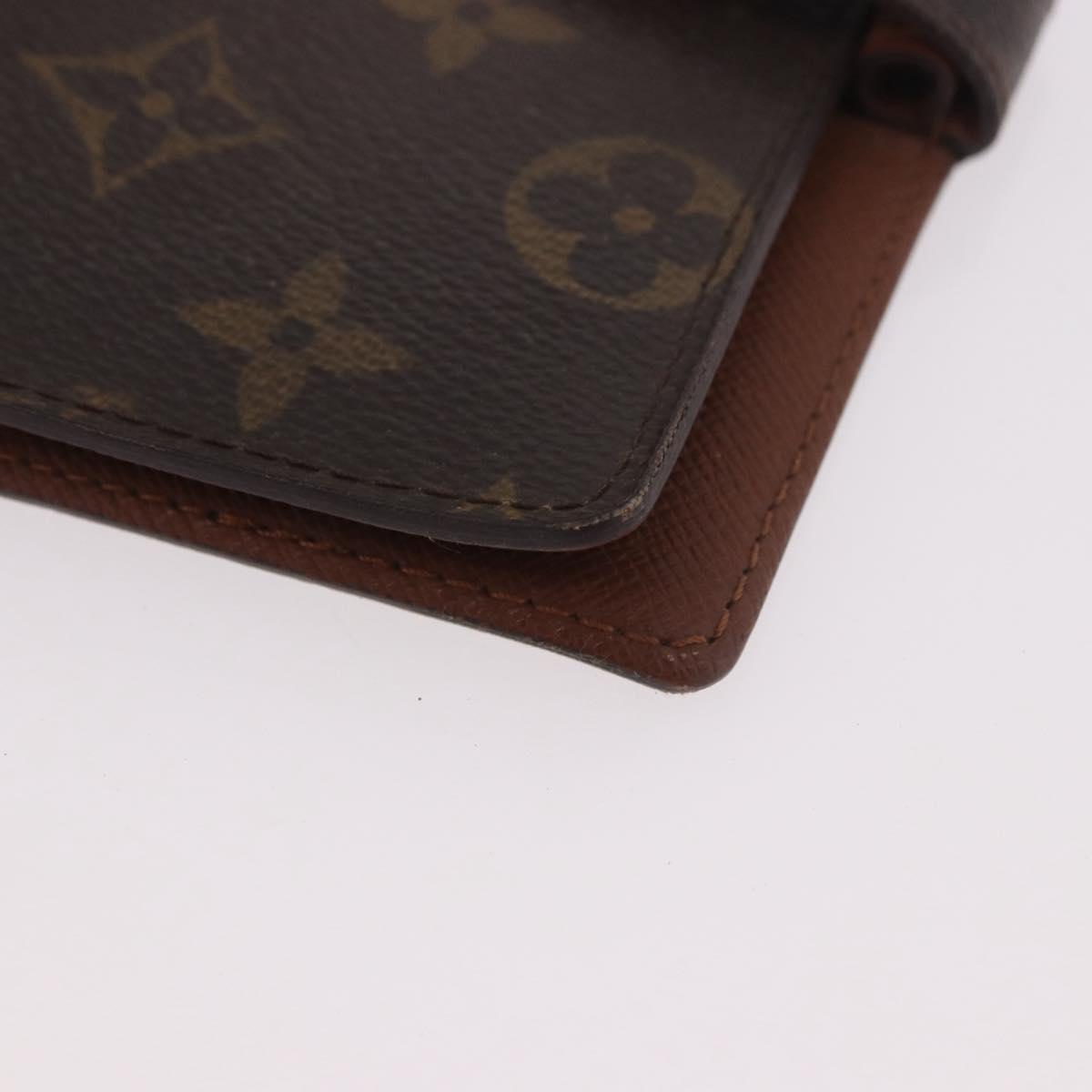 LOUIS VUITTON Monogram Agenda PM Day Planner Cover R20005 LV Auth gh2181