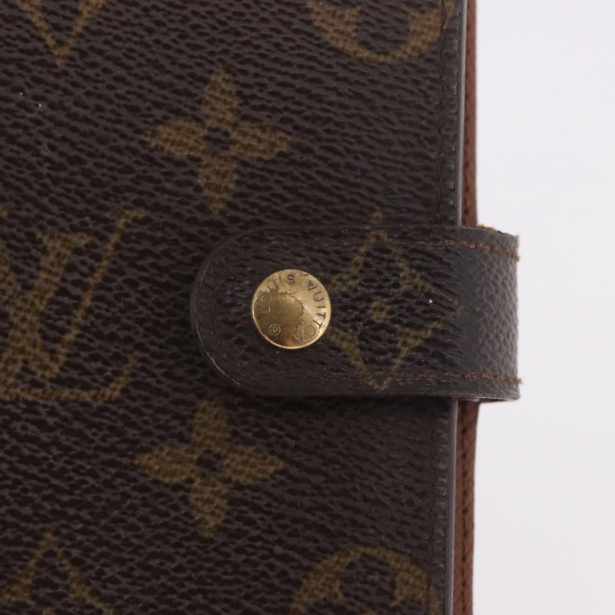 LOUIS VUITTON Monogram Agenda PM Day Planner Cover R20005 LV Auth gh2181