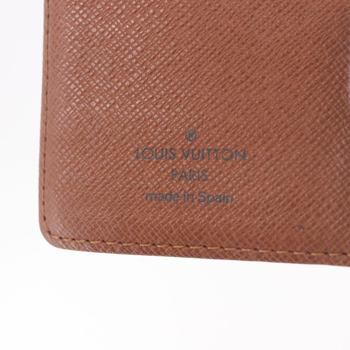 LOUIS VUITTON Monogram Agenda PM Day Planner Cover R20005 LV Auth gh2181