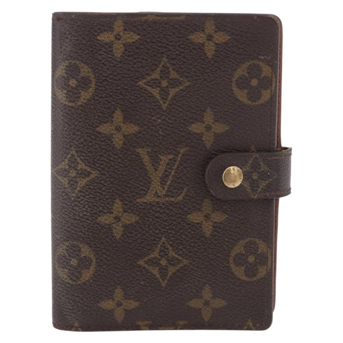 LOUIS VUITTON Monogram Agenda PM Day Planner Cover R20005 LV Auth gh2181