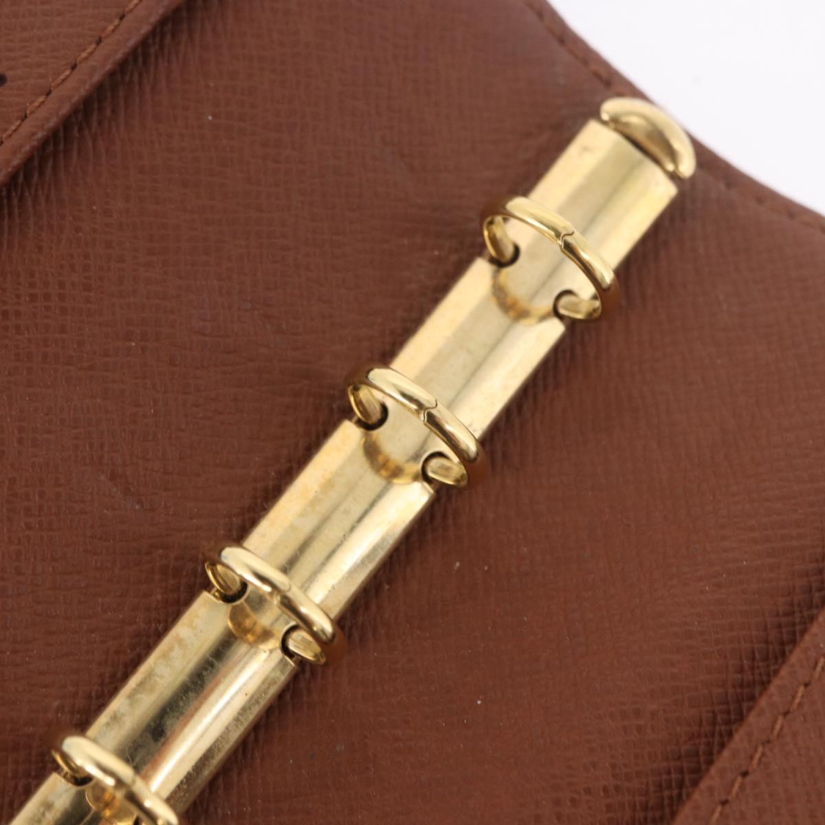 LOUIS VUITTON Monogram Agenda PM Day Planner Cover R20005 LV Auth gh2181