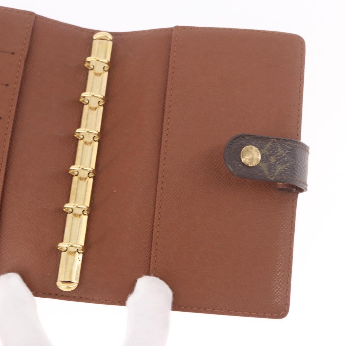 LOUIS VUITTON Monogram Agenda PM Day Planner Cover R20005 LV Auth gh2181