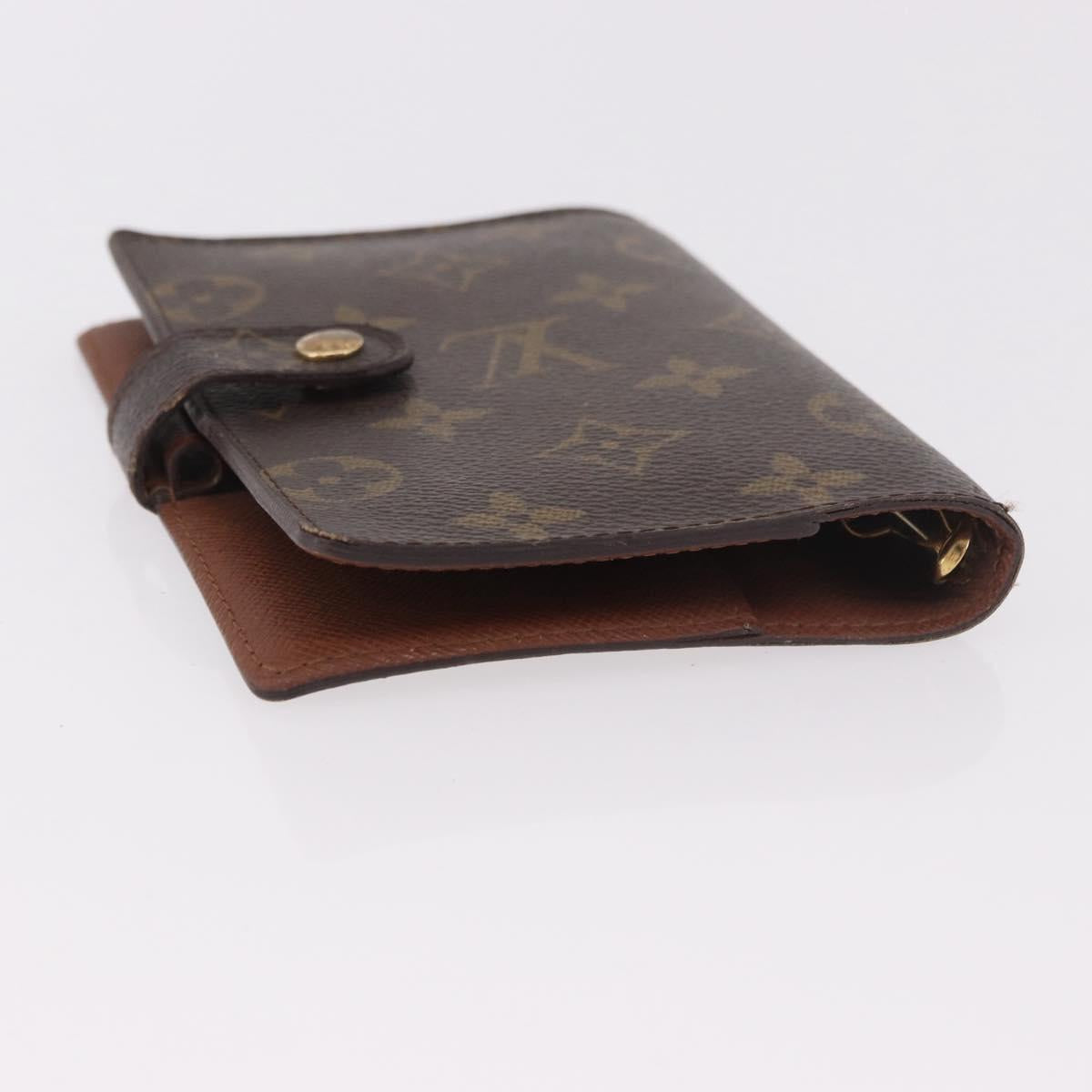 LOUIS VUITTON Monogram Agenda PM Day Planner Cover R20005 LV Auth gh2181