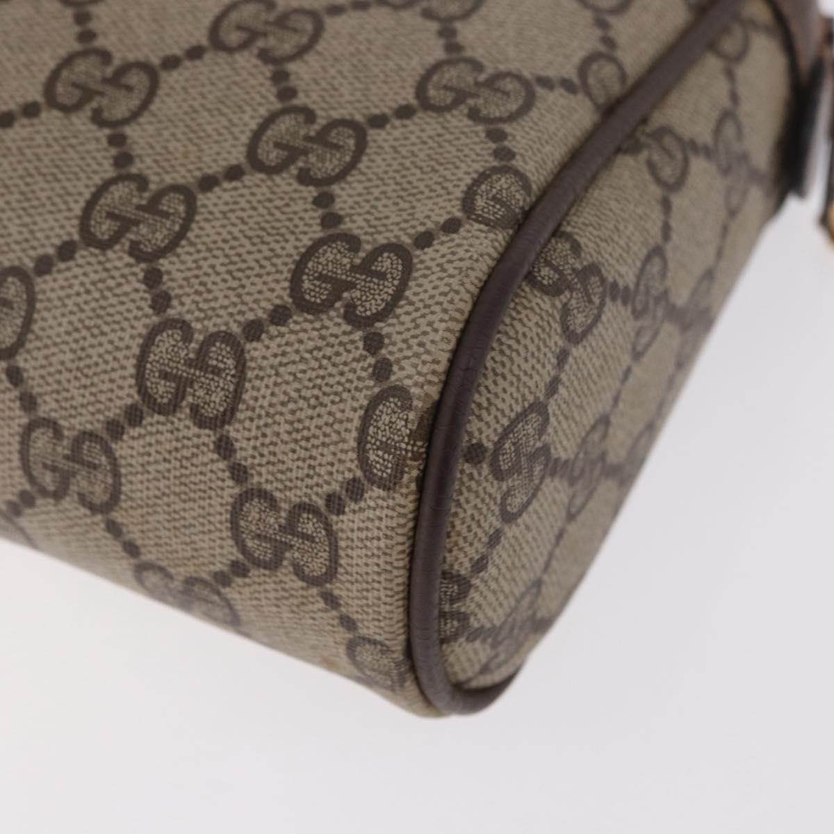GUCCI GG Supreme Web Sherry Line Clutch Bag PVC Beige Red 89 01 012 Auth gh2182