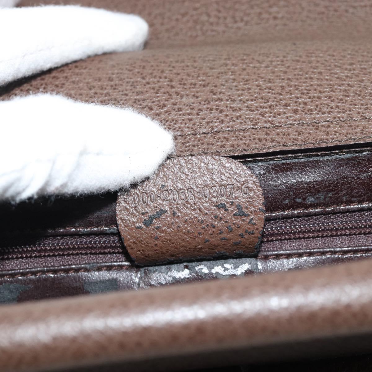 GUCCI Hand Bag Leather Brown 000 2058 0307 Auth gh2184
