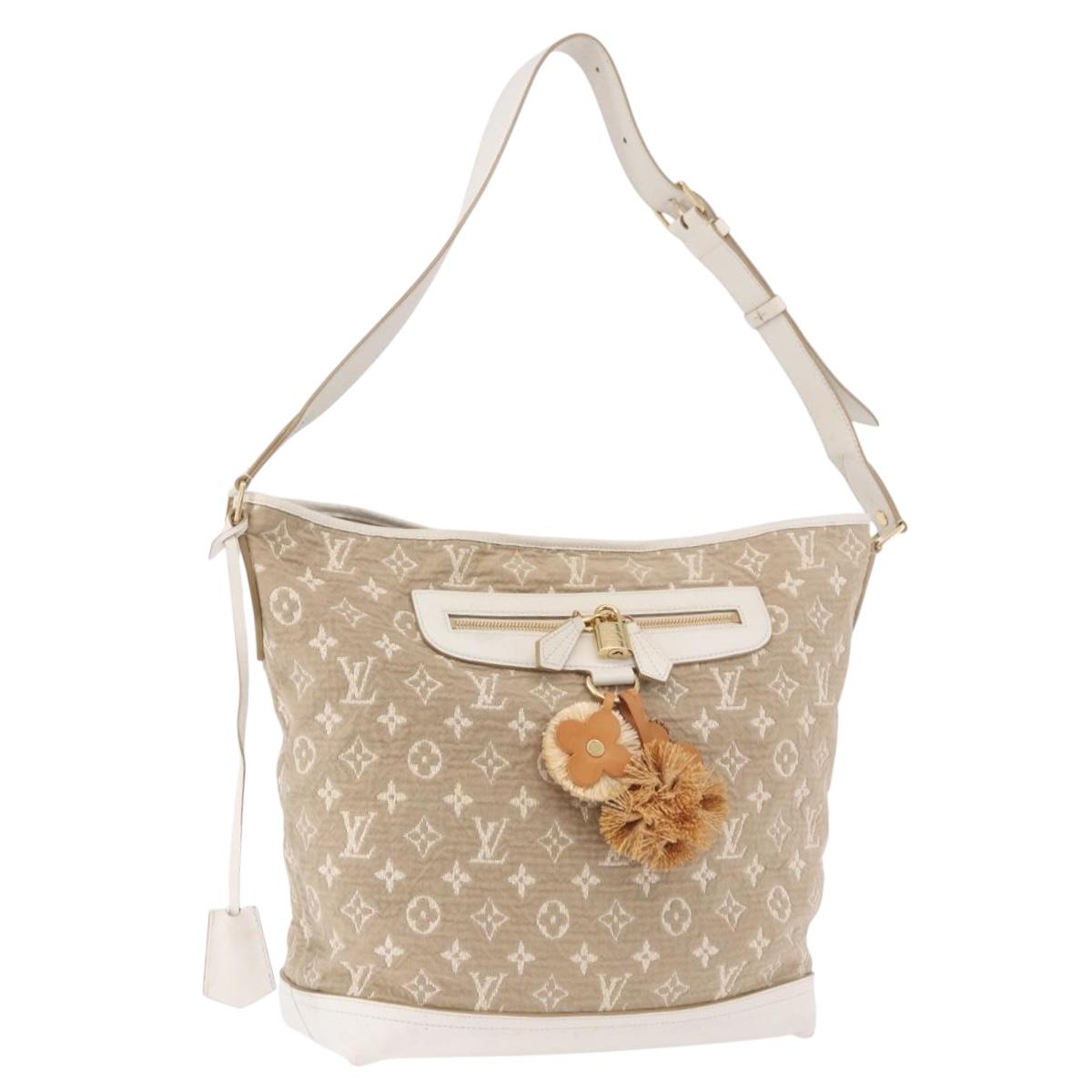 LOUIS VUITTON Monogram Sabia Buzzus PM Bag Beige Bron M93499 LV Auth gh2192A