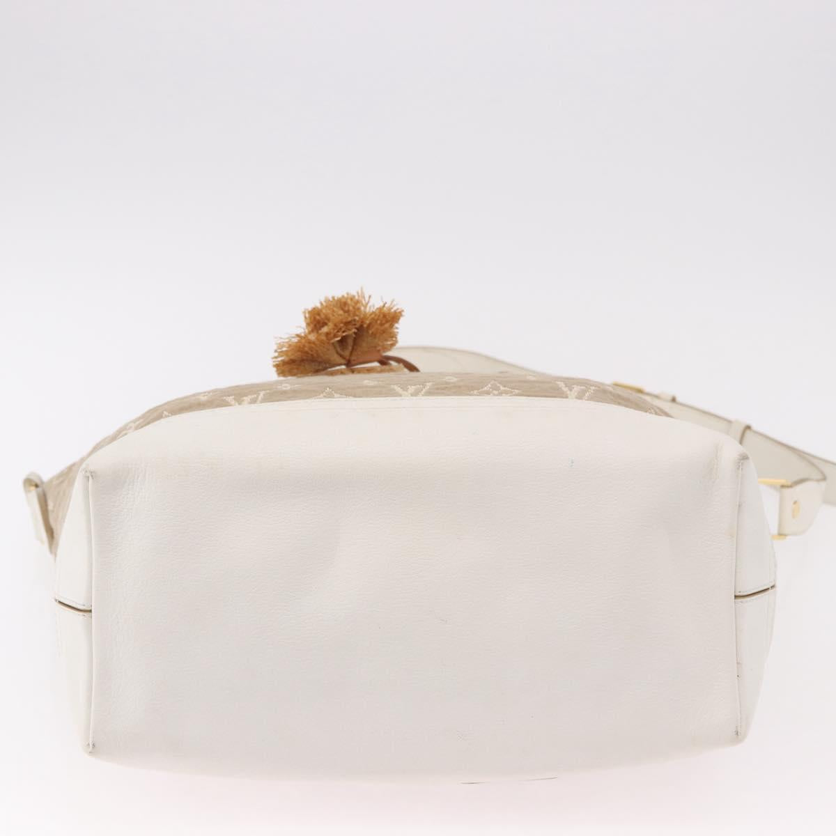LOUIS VUITTON Monogram Sabia Buzzus PM Bag Beige Bron M93499 LV Auth gh2192A