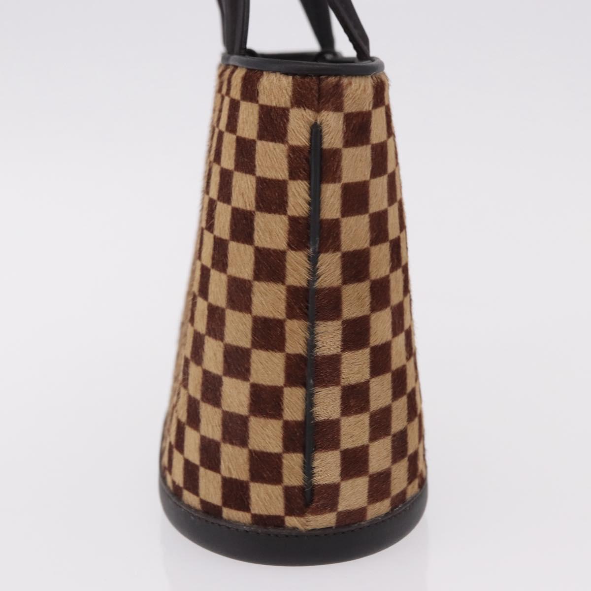 LOUIS VUITTON Damie Sovage Impala Hand Bag Brown M92133 LV Auth gh2194V