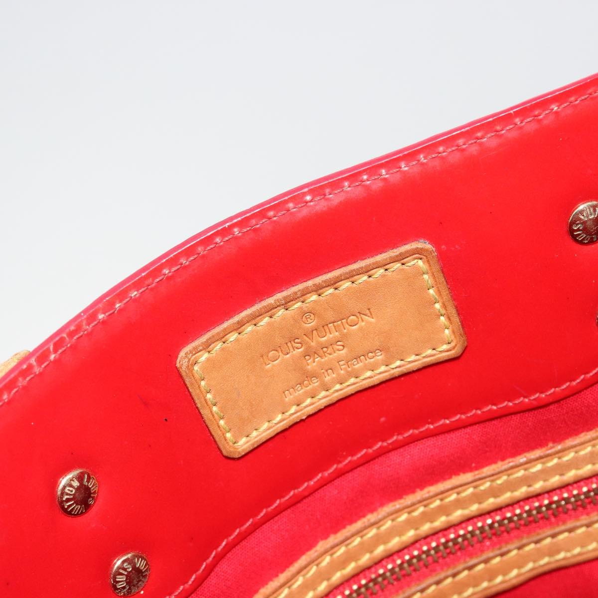 LOUIS VUITTON Monogram Vernis Reade MM Hand Bag Red Rouge M91086 LV Auth gh2202
