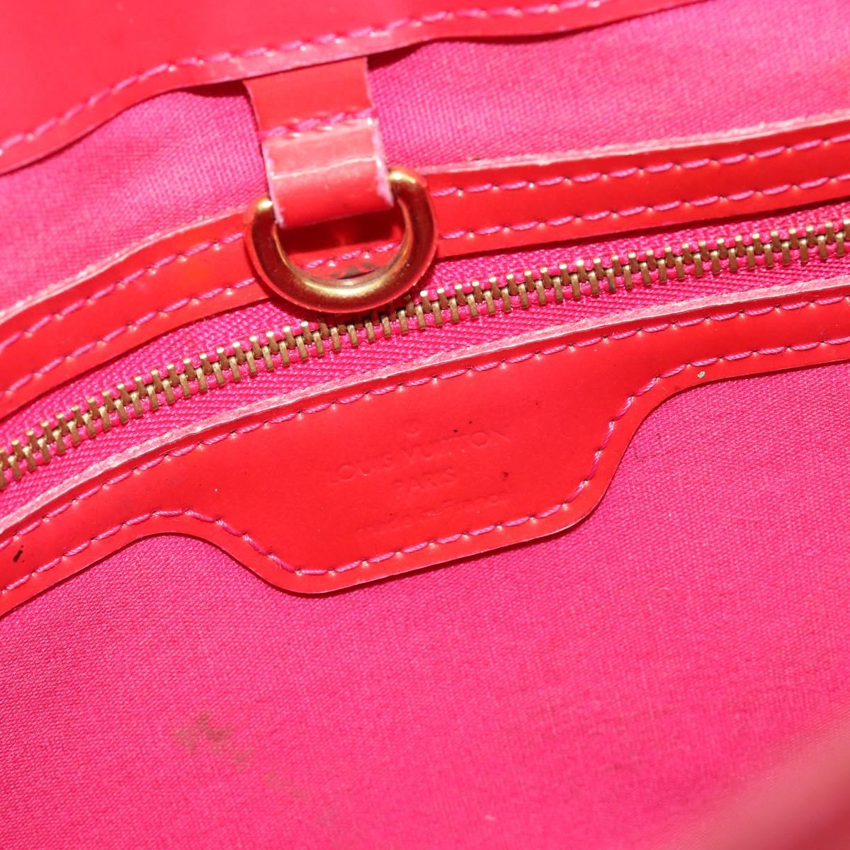 LOUIS VUITTON Monogram Vernis Wilshire PM Hand Bag Rose Pop M93643 Auth gh2207