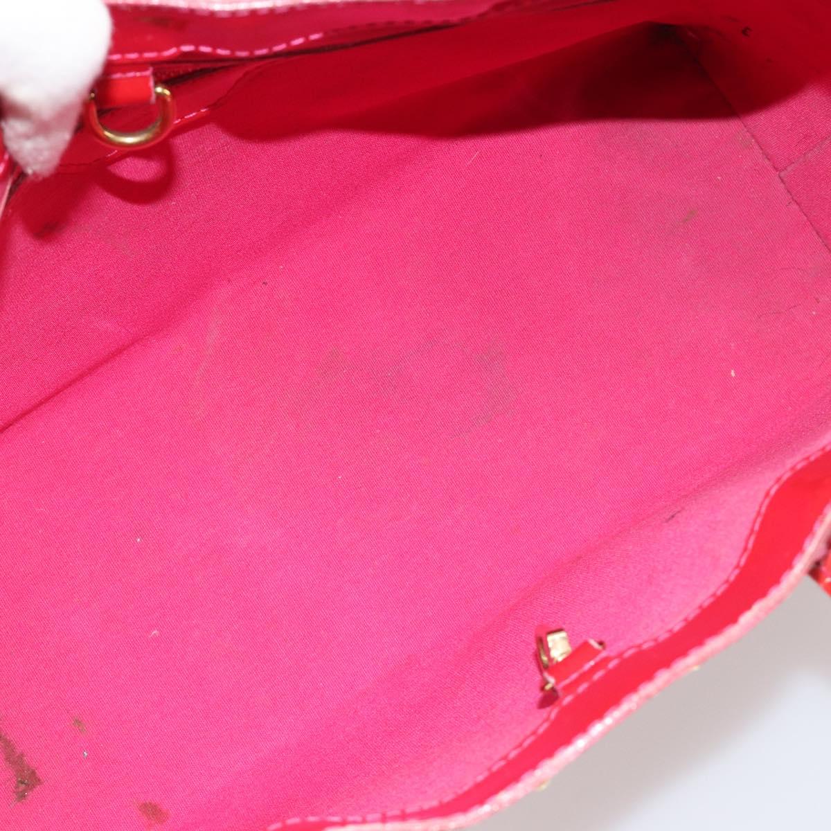 LOUIS VUITTON Monogram Vernis Wilshire PM Hand Bag Rose Pop M93643 Auth gh2207