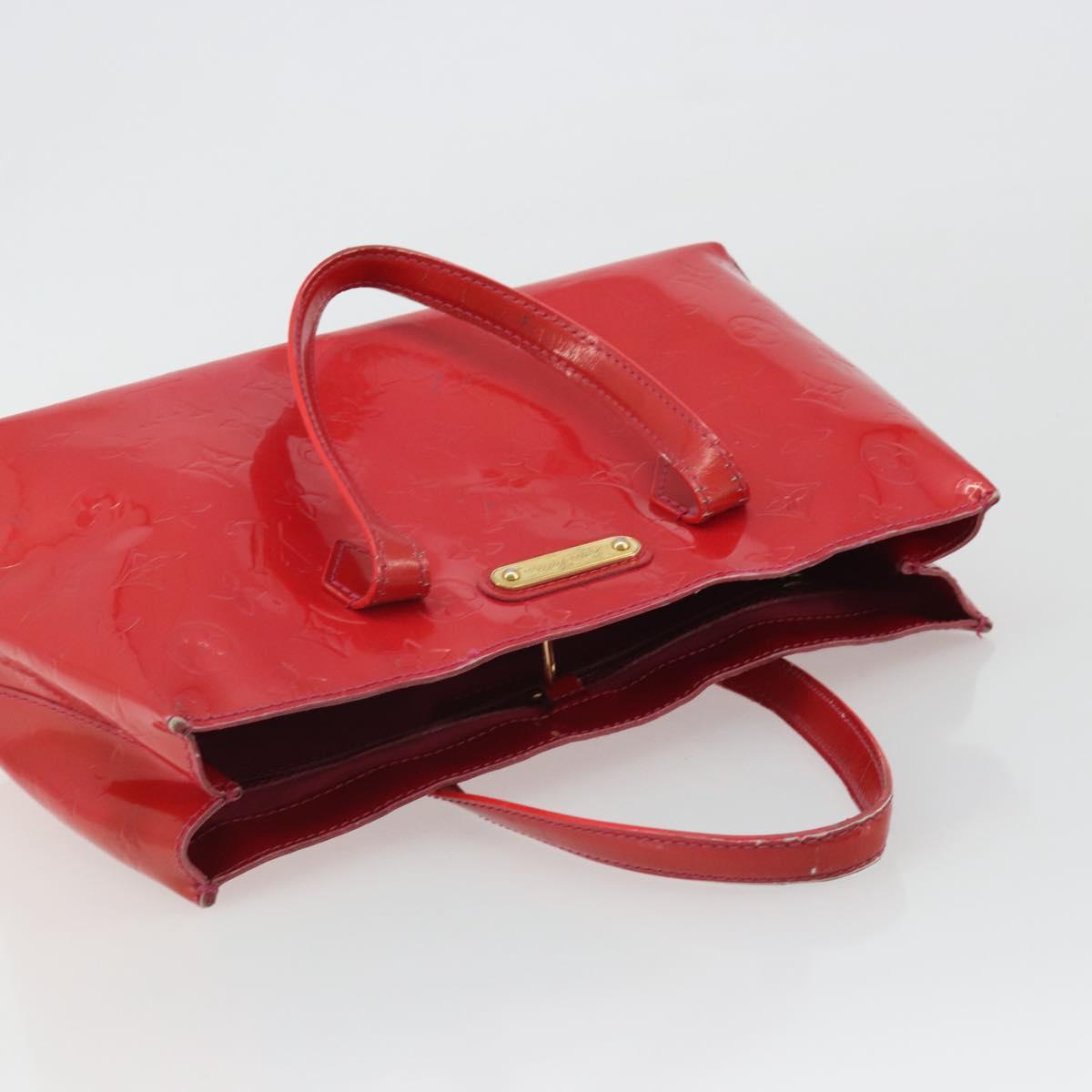 LOUIS VUITTON Monogram Vernis Wilshire PM Hand Bag Rose Pop M93643 Auth gh2207