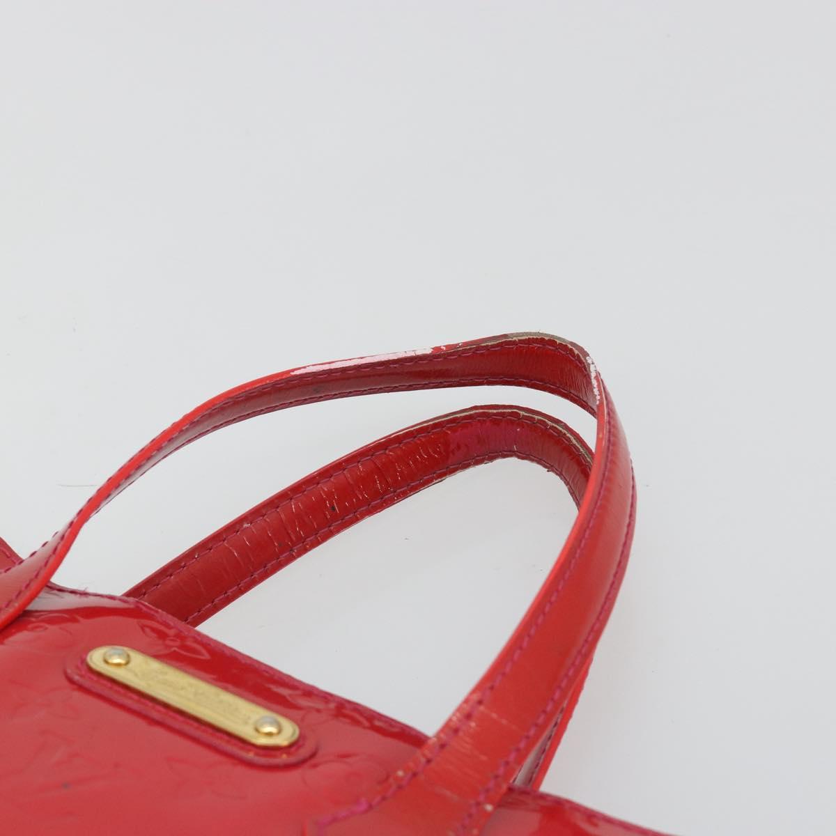 LOUIS VUITTON Monogram Vernis Wilshire PM Hand Bag Rose Pop M93643 Auth gh2207
