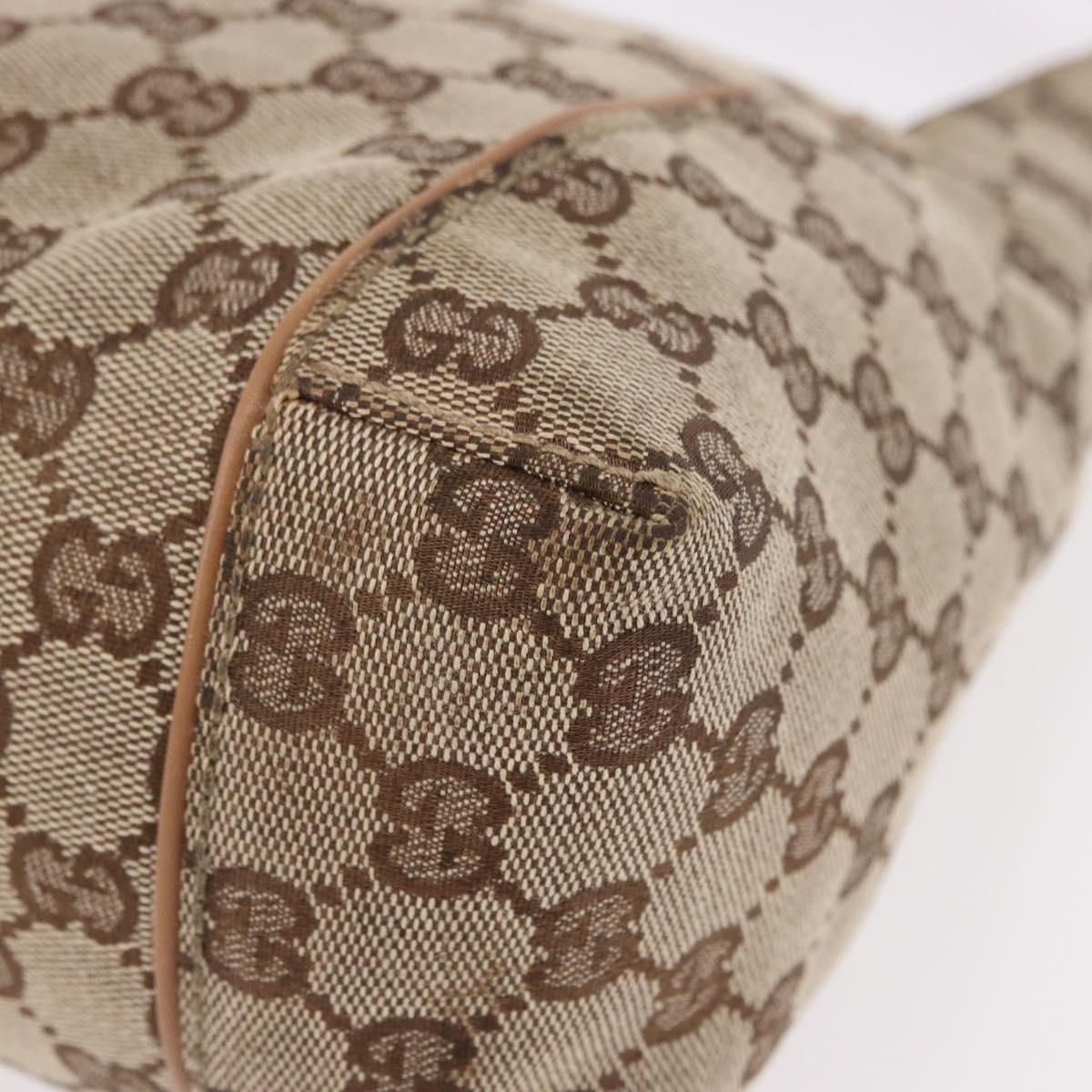 GUCCI GG Canvas Hand Bag Beige 101333 Auth gh2208