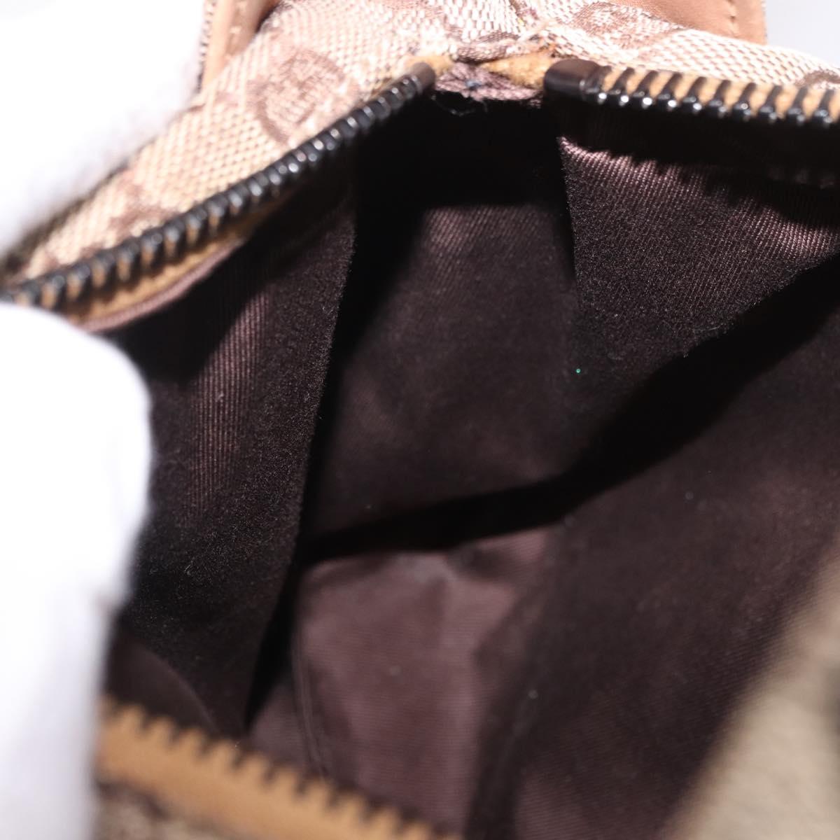 GUCCI GG Canvas Hand Bag Beige 101333 Auth gh2208