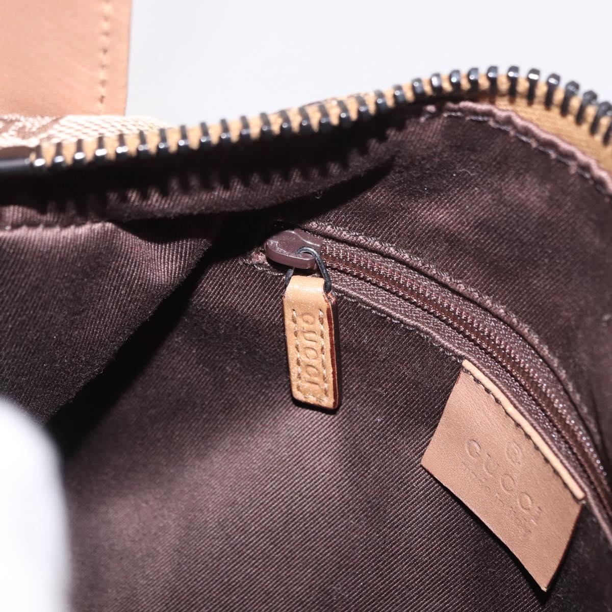 GUCCI GG Canvas Hand Bag Beige 101333 Auth gh2208