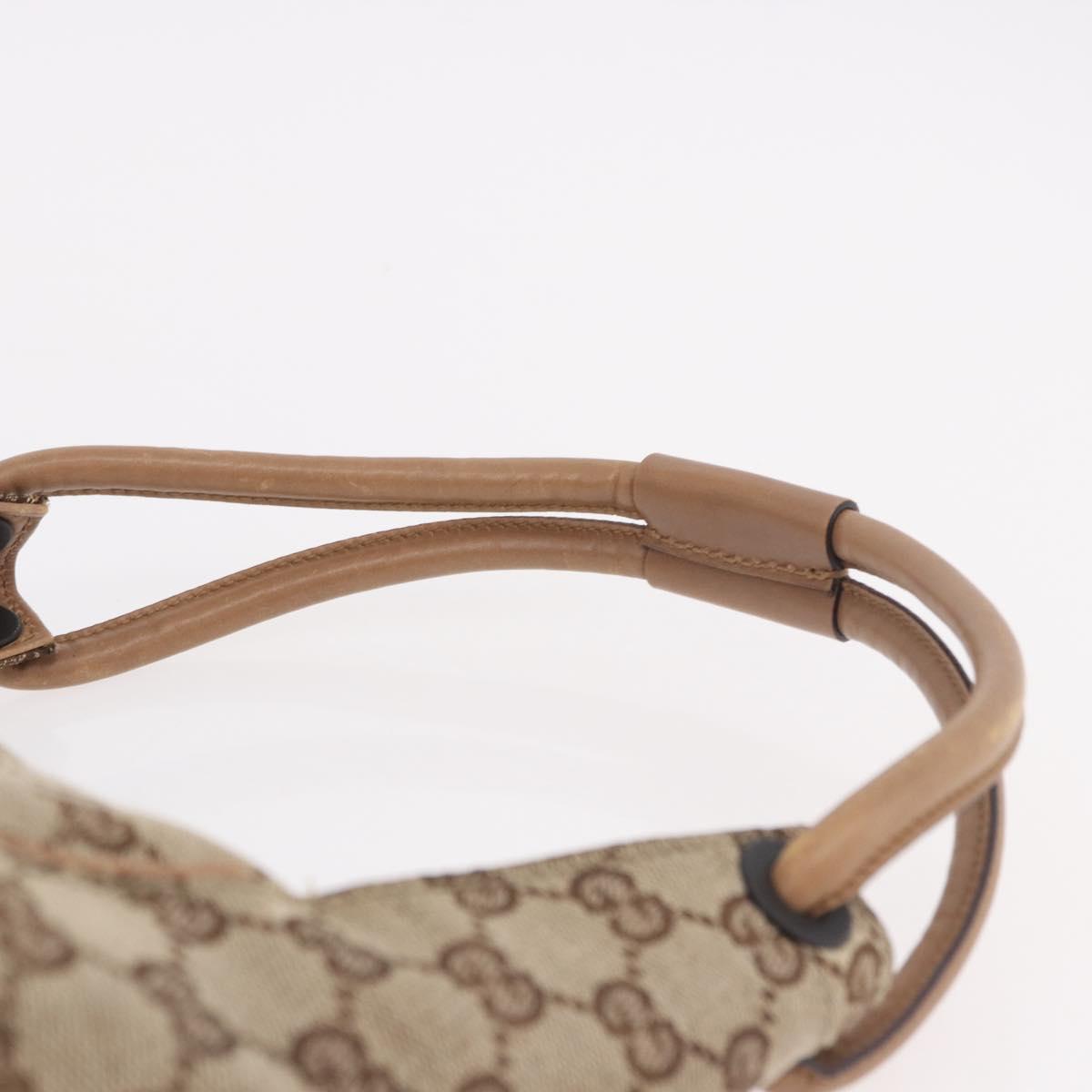 GUCCI GG Canvas Hand Bag Beige 101333 Auth gh2208