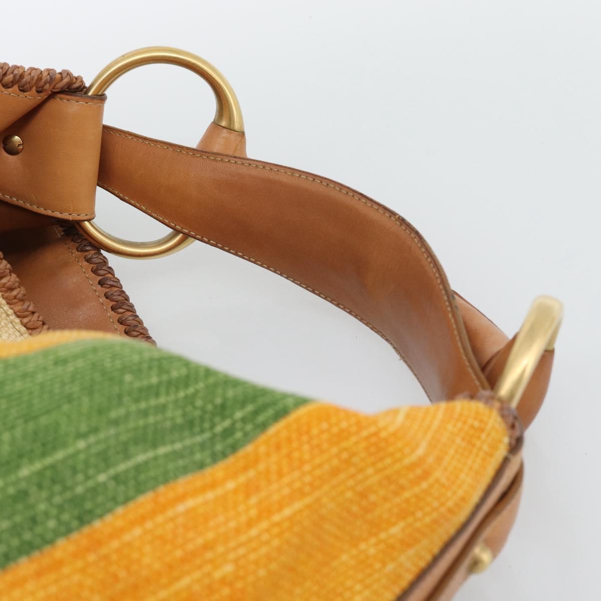 GUCCI Shoulder Bag Canvas Multicolor Gold 114900 Auth gh2214