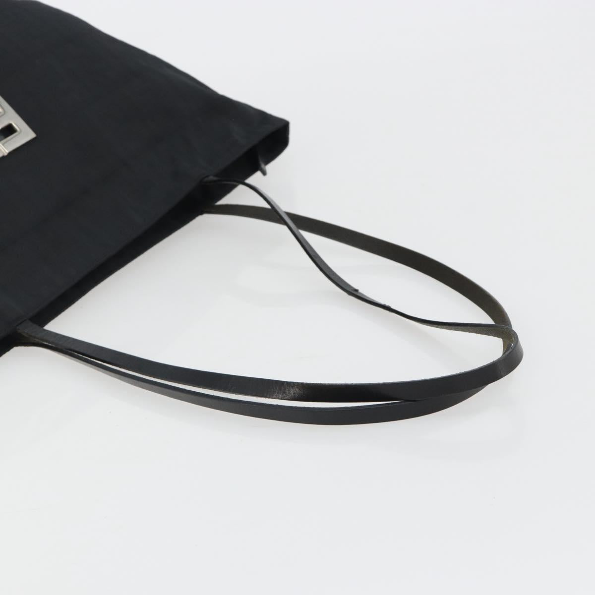 FENDI Zucca Canvas Mamma Baguette Tote Bag Brown Black Auth gh2218A