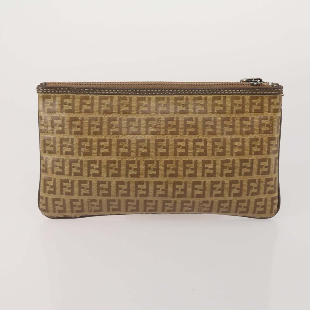 FENDI Celine MCM Clutch Bag Shoulder Bag Canvas Leather 5 Set Brown Auth gh2229