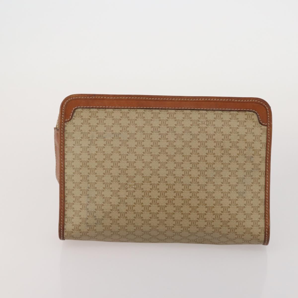 FENDI Celine MCM Clutch Bag Shoulder Bag Canvas Leather 5 Set Brown Auth gh2229