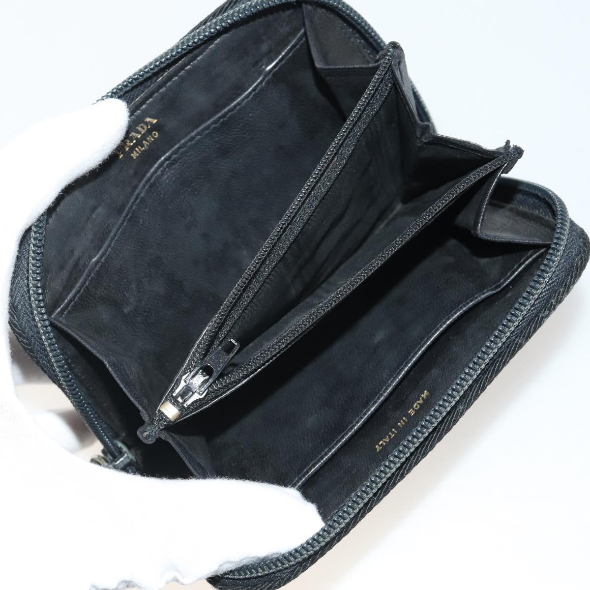 LOUIS VUITTON PRADA Monogram Wallet Nylon 6 Set Black LV Auth gh2230