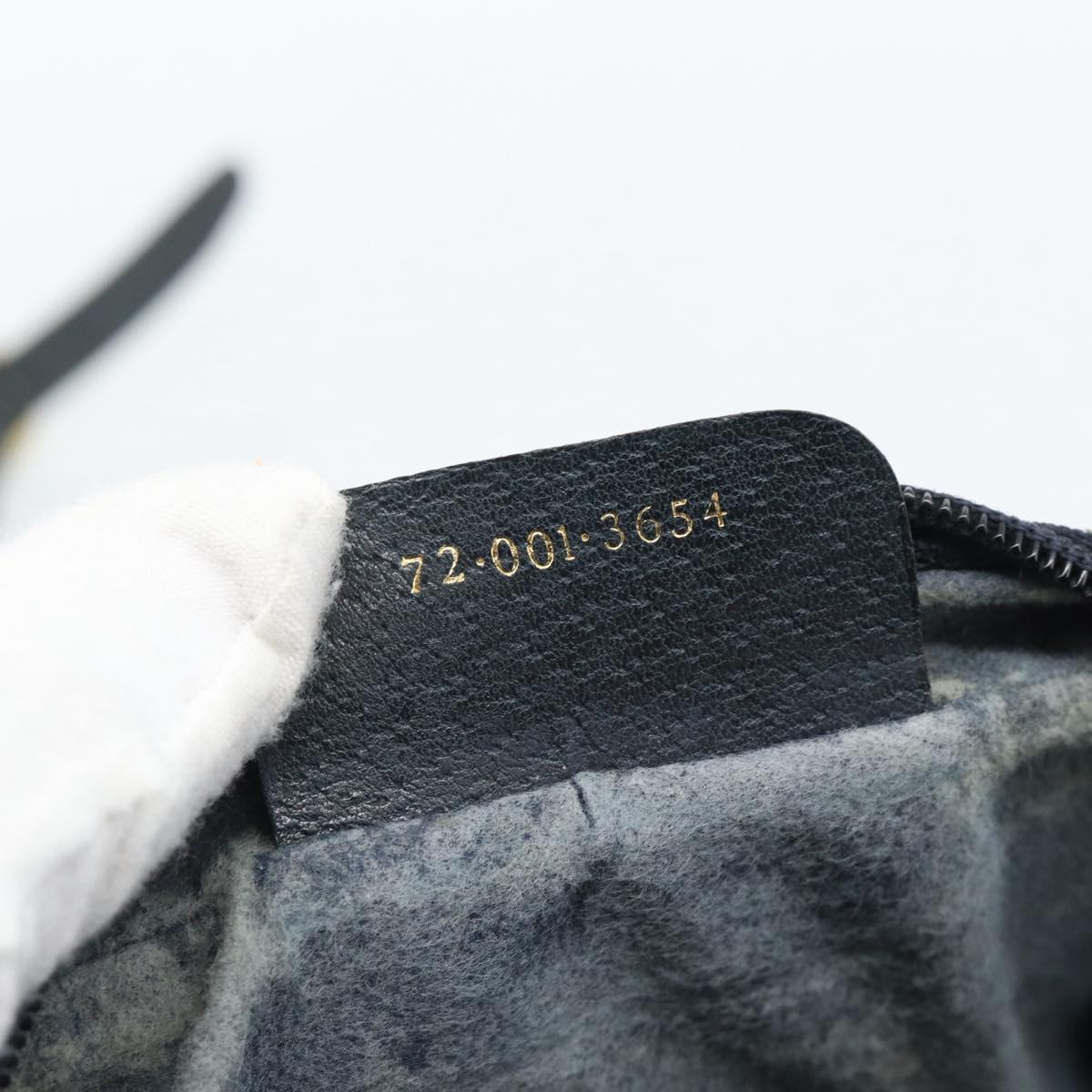 GUCCI GG Supreme Sherry Line Shoulder Bag PVC Navy Gold 72 001 3654 Auth gh2235