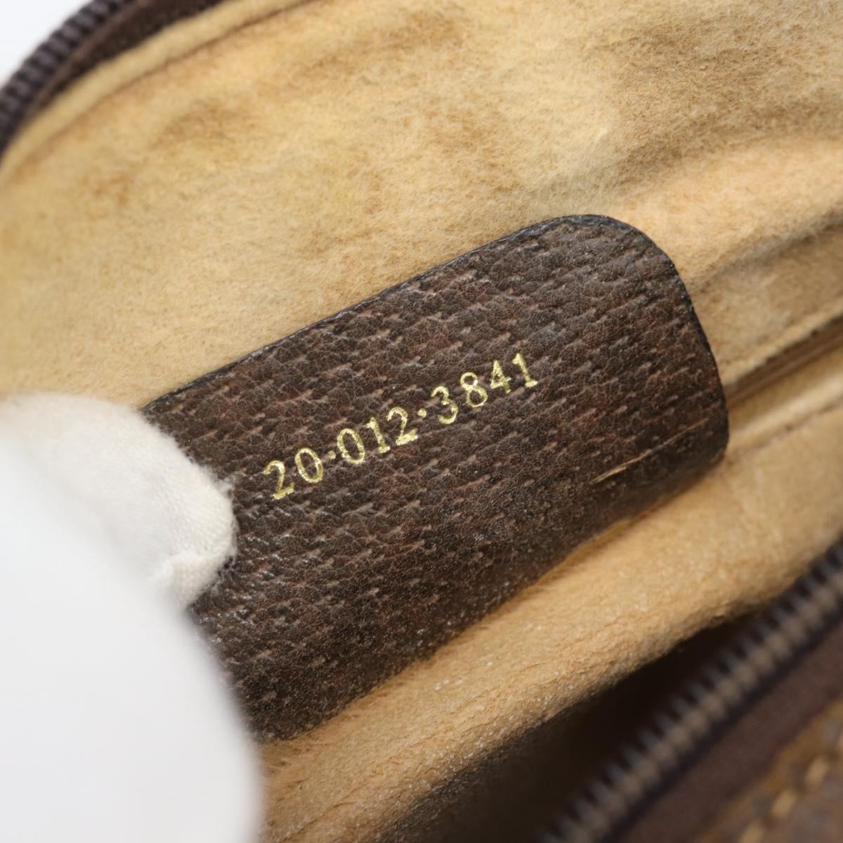 GUCCI GG Supreme Web Sherry Line Boston Bag PVC Beige 20 012 3841 Auth gh2240