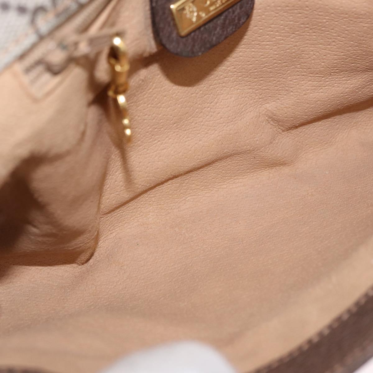 GUCCI GG Supreme Clutch Bag PVC Leather Beige 004 904 0190 Auth gh2264