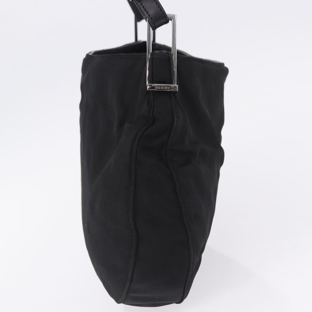 GUCCI Shoulder Bag Canvas Black 001 3193 Auth gh2266