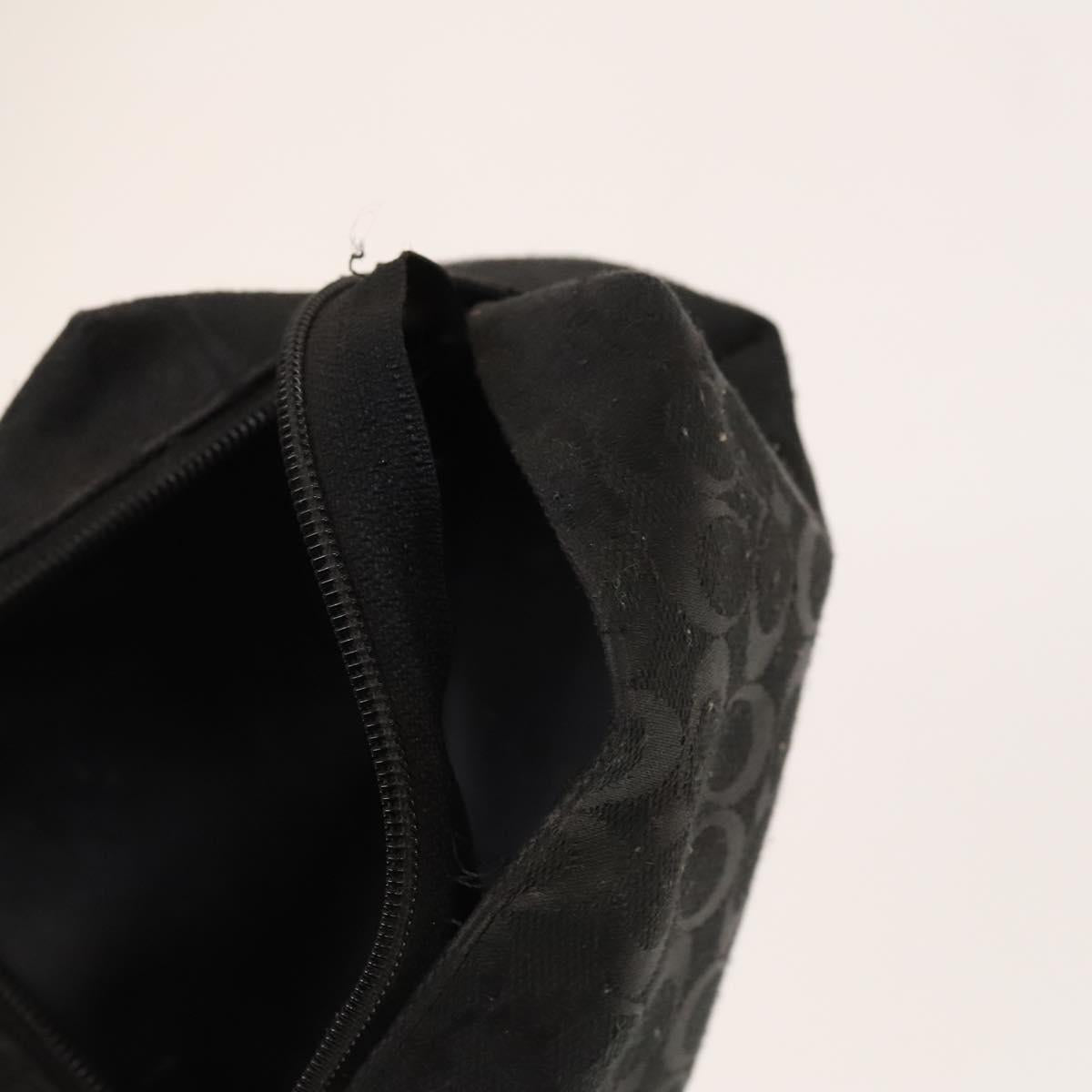 Coach Signature Pouch PVC Leather 5Set Beige White Auth gh227