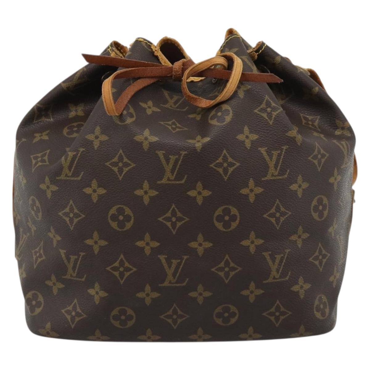 LOUIS VUITTON Monogram Petit Noe Shoulder Bag M42226 LV Auth gh2271