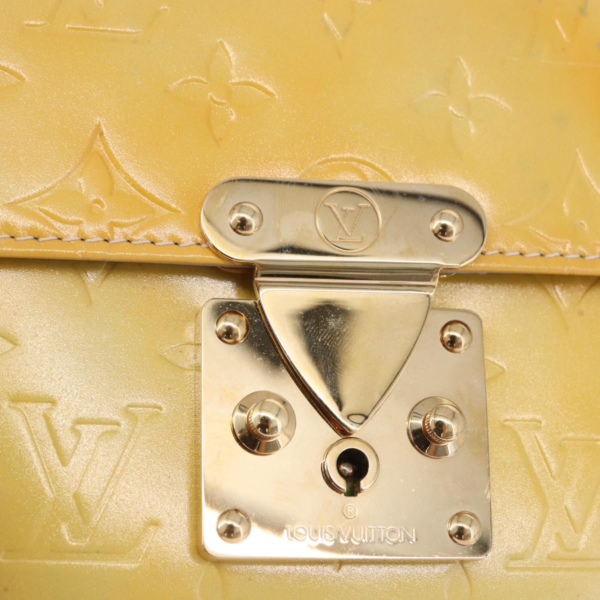 LOUIS VUITTON Monogram Vernis Spring street Hand Bag Gris M91029 LV Auth gh2277