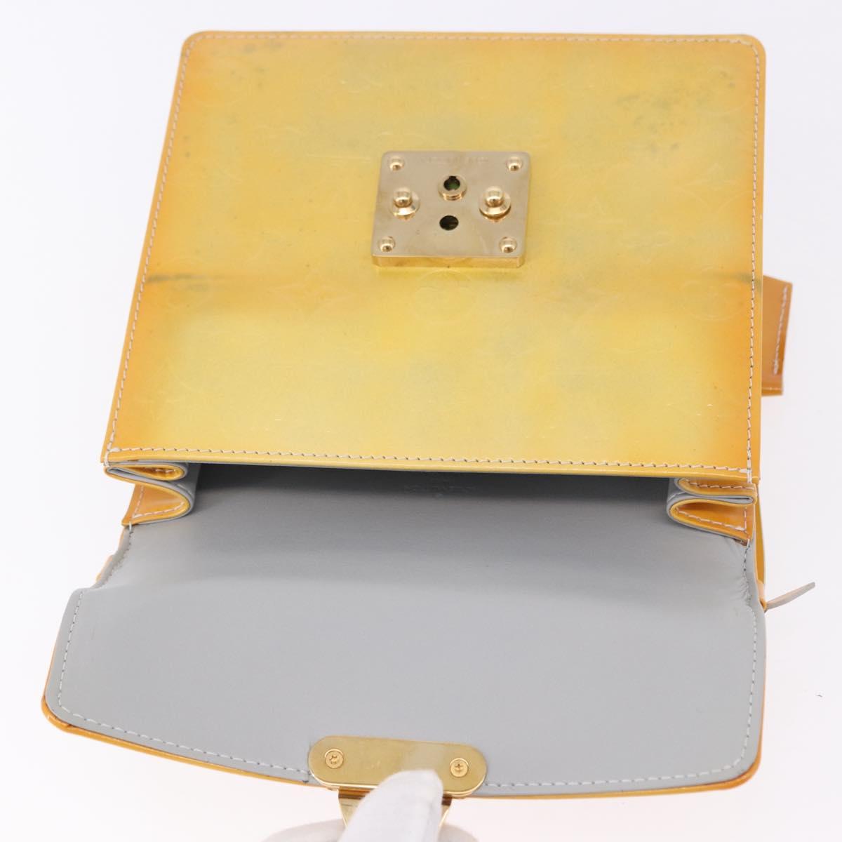 LOUIS VUITTON Monogram Vernis Spring street Hand Bag Gris M91029 LV Auth gh2277