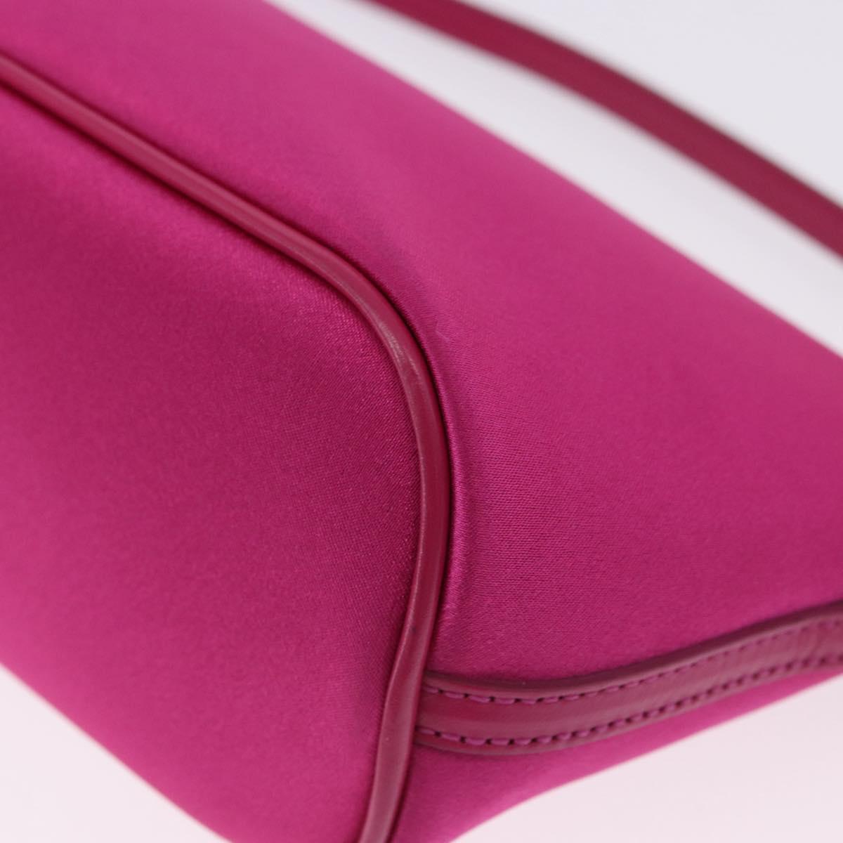 GUCCI Accessory Pouch Canvas Pink Silver 039 1103 Auth gh2280A